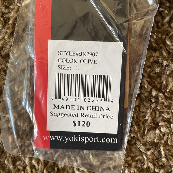 Large YOKI olive green Sherpa lined winter jacket - Picture 6 of 6